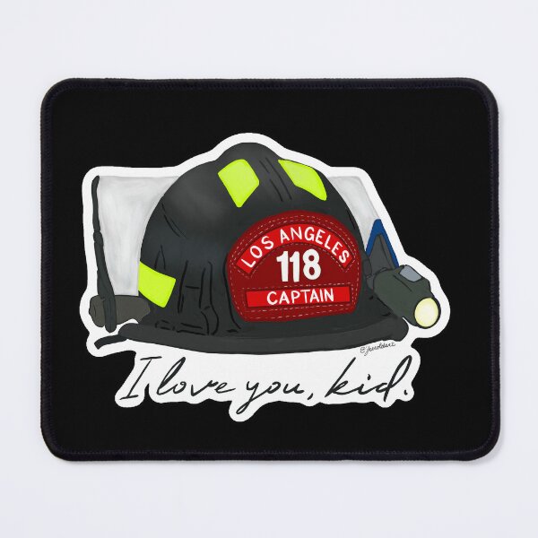 Item preview, Los Angeles Fire Department (LAFD) Station 118 Captain Love You Kid designed and sold by Art by Jessica Beroldi.