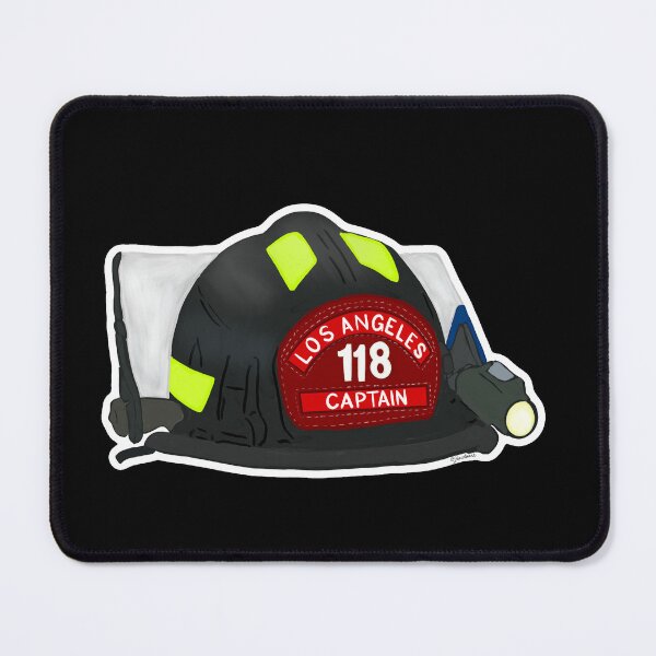 Item preview, Los Angeles Fire Department (LAFD) Station 118 Captain Helmet designed and sold by Art by Jessica Beroldi.