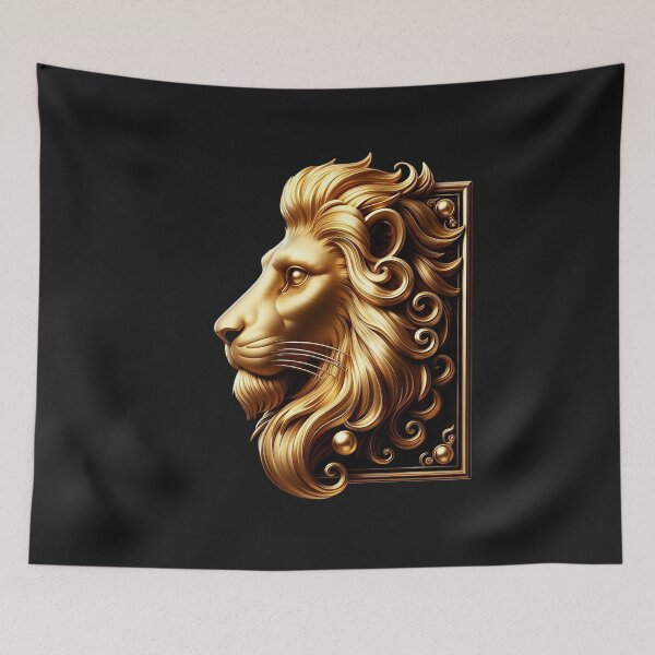 Item preview, The great golden lion designed and sold by Animals - WildSpirit.