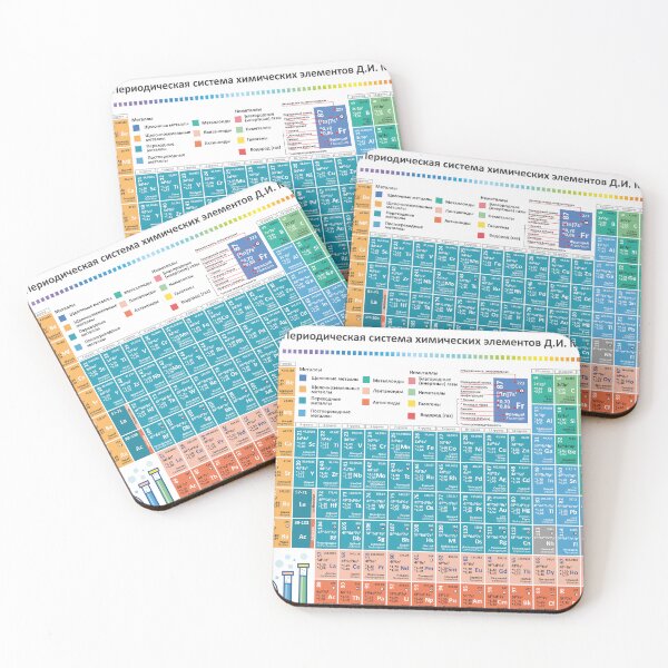 Item preview, Russian periodic table - learn Chemistry designed and sold by EmeraldeaArt.