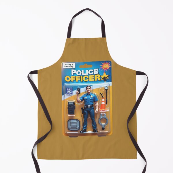 Item preview, Police Officer Action Figure - Blister Packaging Toy Art designed and sold by BrightMint.