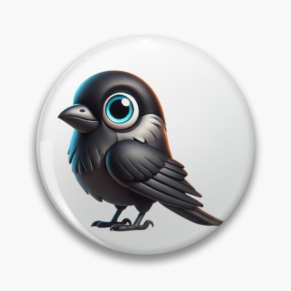 Item preview, Adorable Crow Jackdaw designed and sold by Sillytoe.