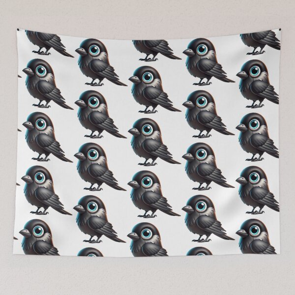 Item preview, Adorable Crow Jackdaw designed and sold by Sillytoe.