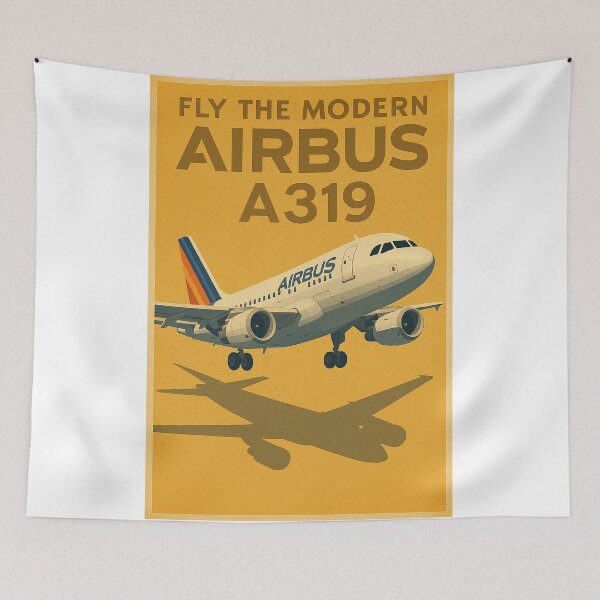 Item preview, Airbus A319 Poster designed and sold by Skyframe Aviation.