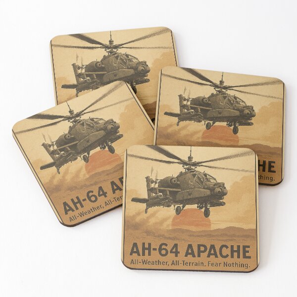 Item preview, AH-64 Apache Poster designed and sold by Skyframe Aviation.