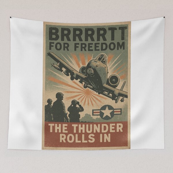 Item preview, A-10 Warthog Poster designed and sold by Skyframe Aviation.