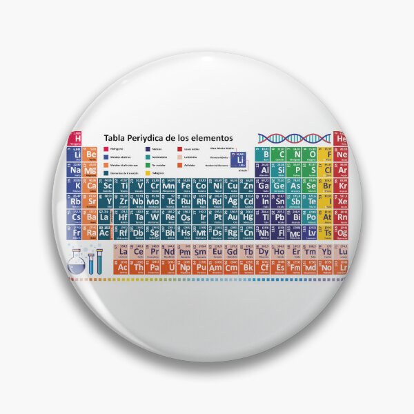 Item preview, Spanish periodic table - learn Chemistry  tabla periydica de los elementos designed and sold by EmeraldeaArt.