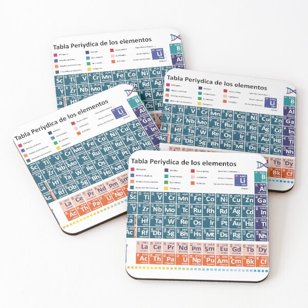 Item preview, Spanish periodic table - learn Chemistry  tabla periydica de los elementos designed and sold by EmeraldeaArt.