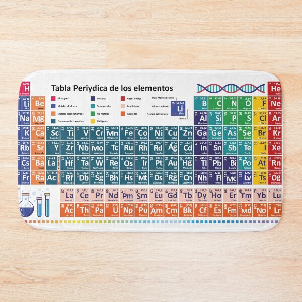 Item preview, Spanish periodic table - learn Chemistry  tabla periydica de los elementos designed and sold by EmeraldeaArt.