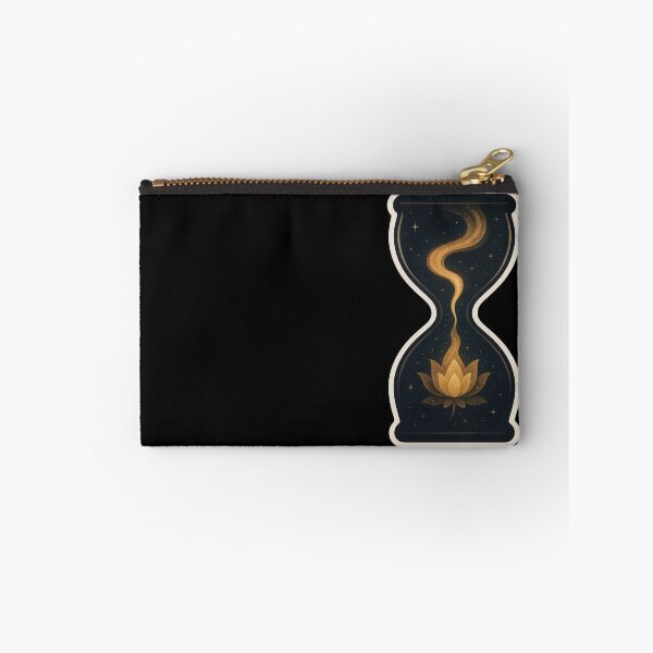Item preview, Timeless Bloom – Cosmic Lotus Hourglass Sticker | Awakened Alchemy designed and sold by AwakenedAlchemy9.