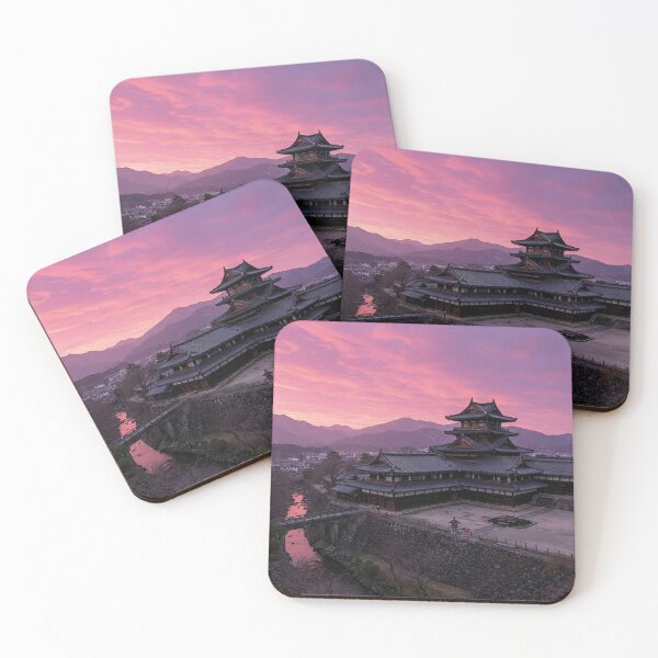 Item preview, Samurai palace with pink background designed and sold by MerlinWear.
