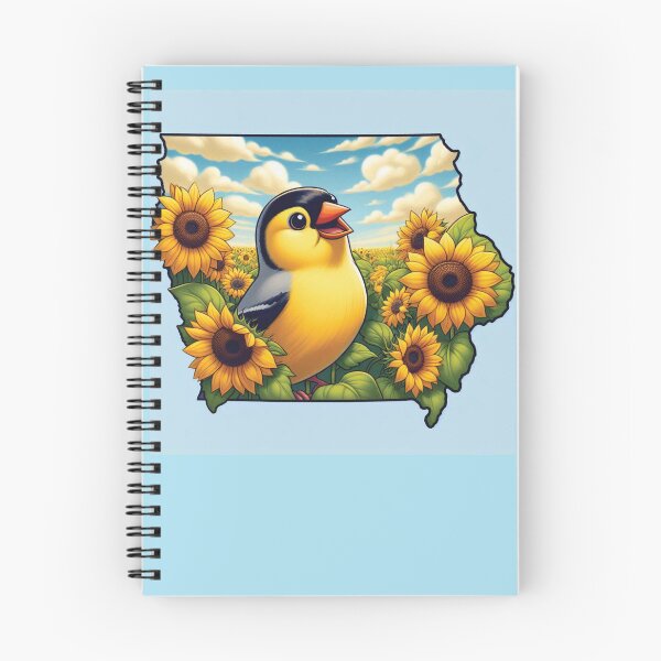 Item preview, Iowa: Cartoon Eastern Goldfinch   designed and sold by CornerStone57.