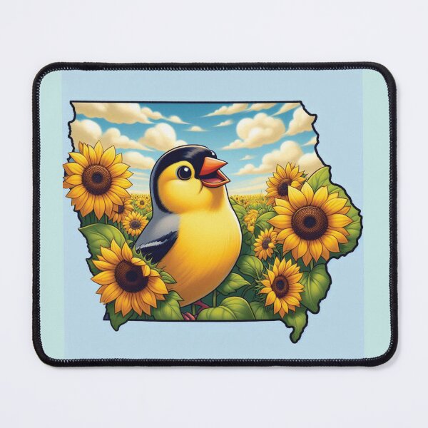 Item preview, Iowa: Cartoon Eastern Goldfinch   designed and sold by CornerStone57.