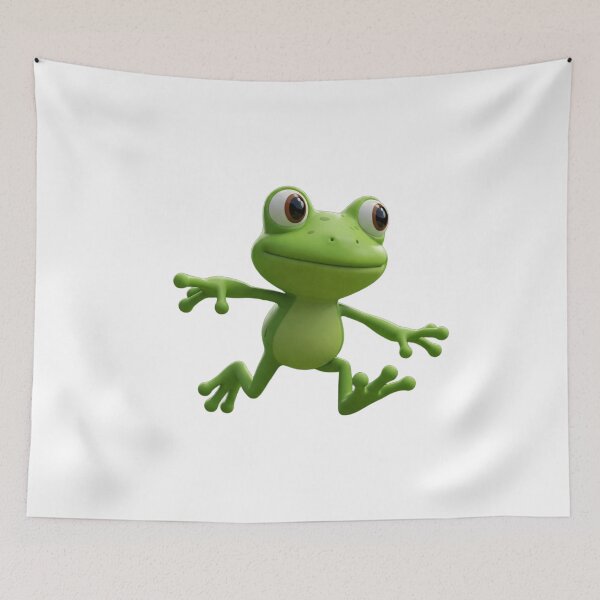 Item preview, Cute Animated Frog Art designed and sold by ToonyTeez.