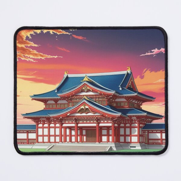 Item preview, Japanese palace with pink clouds designed and sold by MerlinWear.