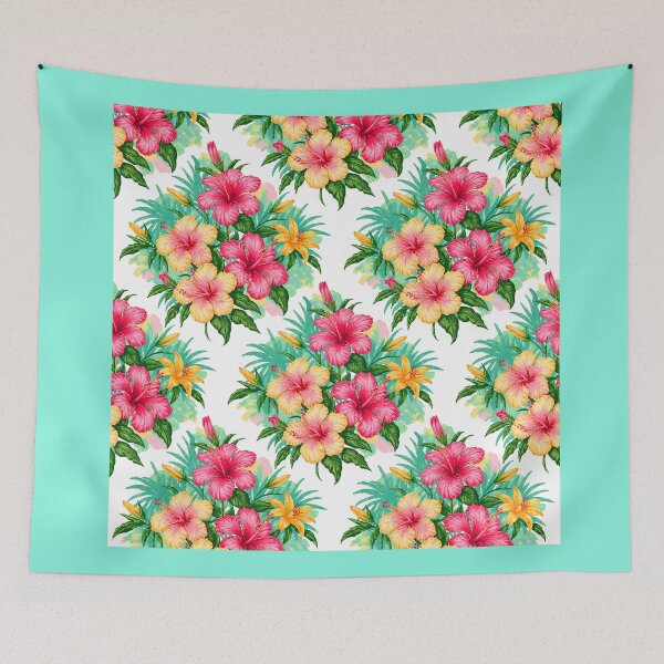 Item preview, Beautiful Hawaii ALOHA Tropical Pattern with Hibiscus Hawaiian designed and sold by Greenbaby.