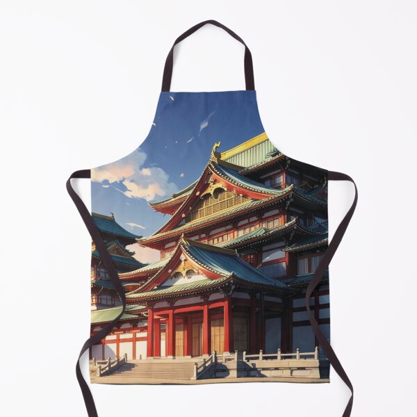 Item preview, Japanese palace with green roofs designed and sold by MerlinWear.