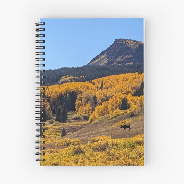 Item preview, Fall Colors and Moose in Colorado Mountains designed and sold by CSILKWild.