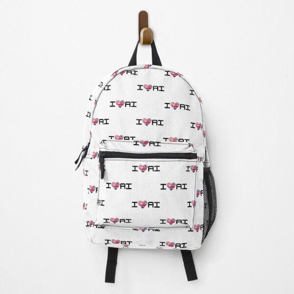Item preview, I ♥ AI – Abstract Heart Tech Design designed and sold by Slaying Ordinary.