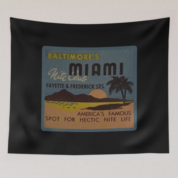 Item preview, Vintage Baltimore's Miami Night Club - Baltimore, Maryland designed and sold by QuayTradingCo.