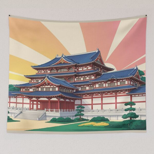 Item preview, Japanese anime style with a rising sun designed and sold by MerlinWear.