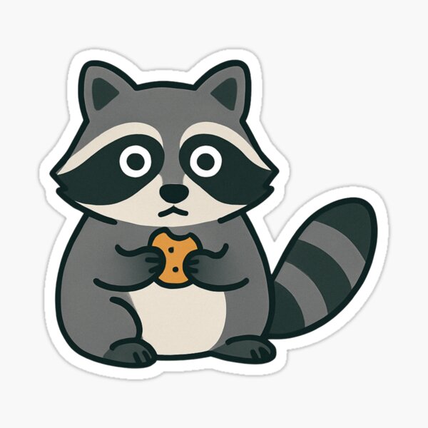 Item preview, Midnight Snack Raccoon designed and sold by Clozelle Prints.