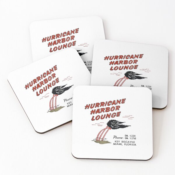 Item preview, Vintage Hurricane Harbor Lounge - Key Biscayne, Miami, Florida designed and sold by QuayTradingCo.