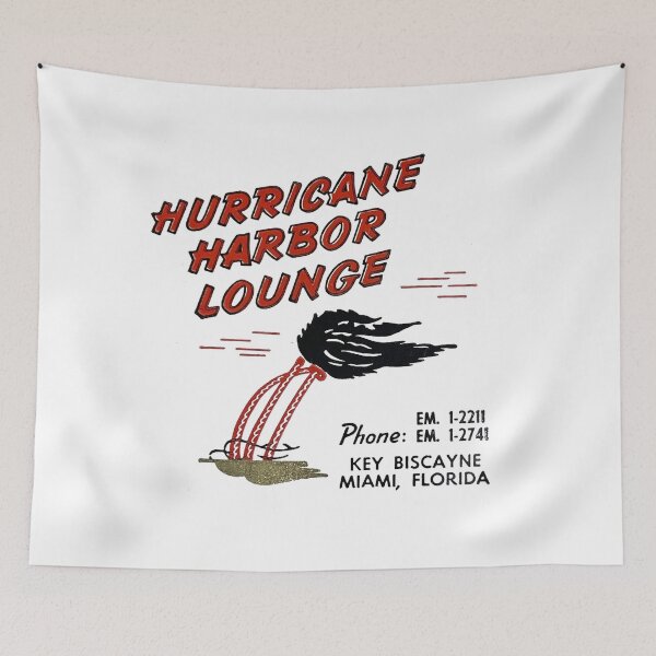 Item preview, Vintage Hurricane Harbor Lounge - Key Biscayne, Miami, Florida designed and sold by QuayTradingCo.
