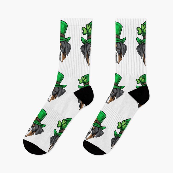 Item preview, Funny St Patricks Day Greater Swiss Mountain Dog designed and sold by whyitsme.