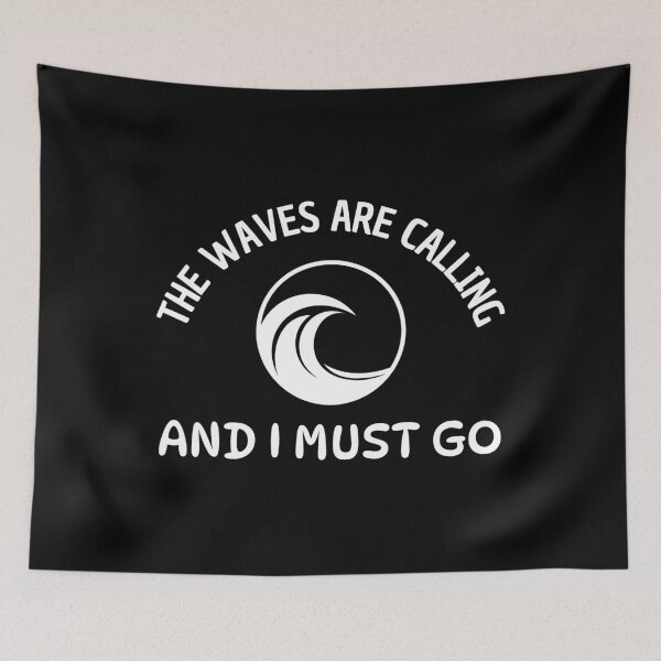 Item preview, The waves are calling and I must go - wave logo designed and sold by PHRASEandSTYLE.