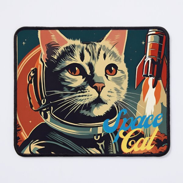 Item preview, Space Cat a superhero designed and sold by Petthecatshop.