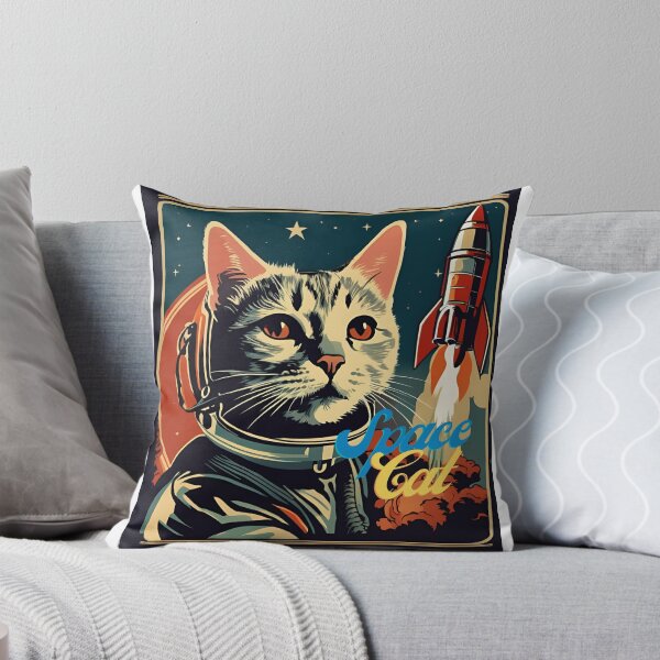 Item preview, Space Cat a superhero designed and sold by Petthecatshop.