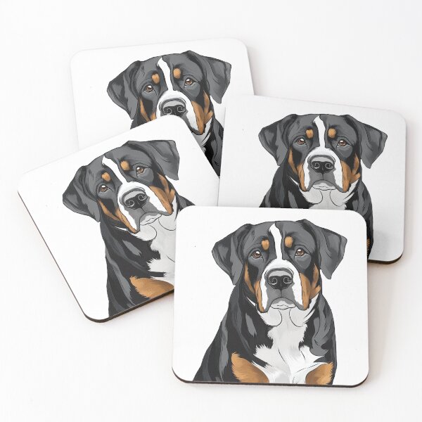 Item preview, Greater Swiss Mountain Dog Illustration designed and sold by whyitsme.