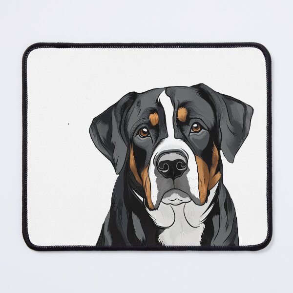 Item preview, Greater Swiss Mountain Dog Illustration designed and sold by whyitsme.