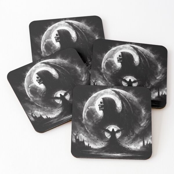 Item preview, Dark Goth Moon Art designed and sold by TheDarkWardrobe.