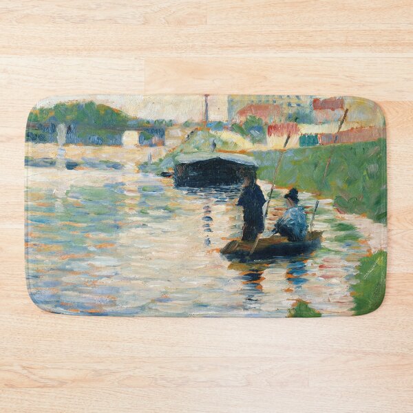 Item preview, View of The Seine by G Seuret - 1882-1883 designed and sold by Daniel Wampler.