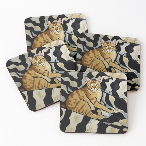 Item preview, Portrait of Furio the Orange Cat designed and sold by brentwooddsgn.