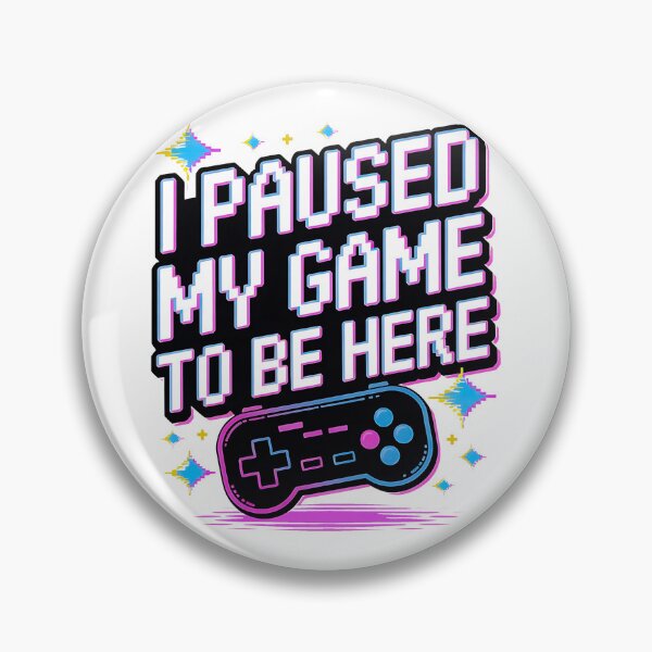 Item preview, I Paused My Game to Be Here T-Shirt – Funny Gamer Graphic Tee, Gaming Nerd Humor Shirt, Video Game Player Gift, E-Sports Streamer Apparel, Console Gaming Joke Shirt designed and sold by VividMakes.