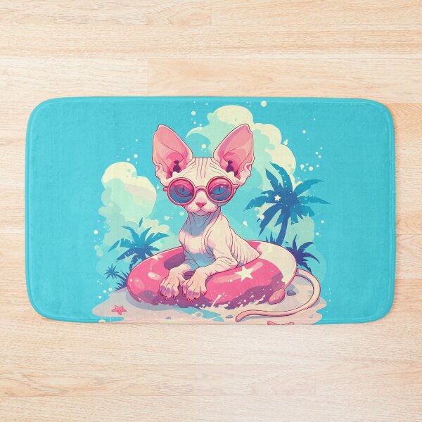 Item preview, A sassy hairless cat ready for the summer designed and sold by etherElric.
