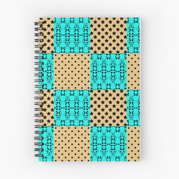Item preview, Beige turquoise patchwork pattern designed and sold by fuzzyfox.