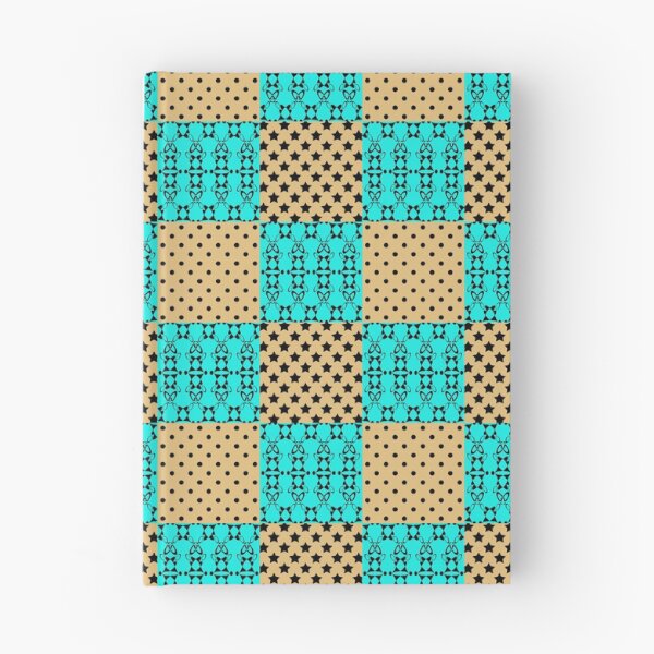 Item preview, Beige turquoise patchwork pattern designed and sold by fuzzyfox.
