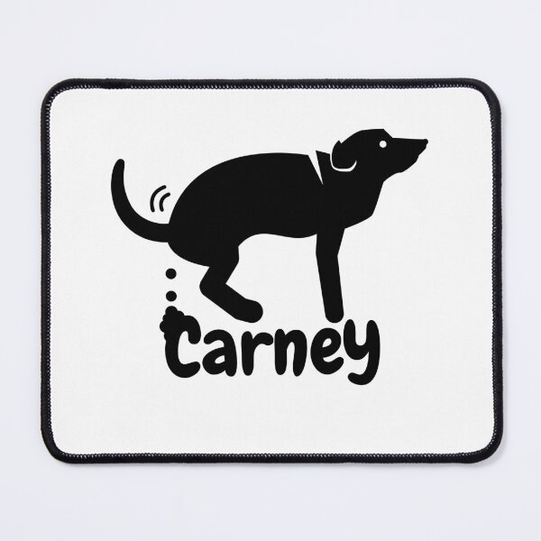 Item preview, Carney Dog Pooping STICKER Black Logo designed and sold by KomarDesigns.