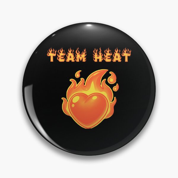 Item preview, team heat - heart on fire designed and sold by PHRASEandSTYLE.