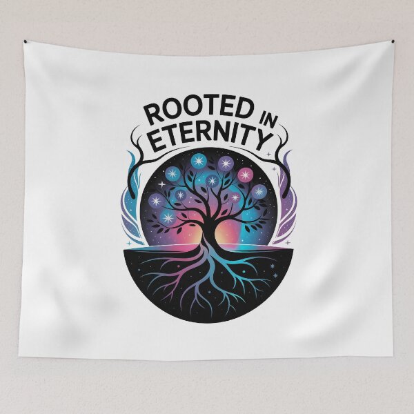 Item preview, Rooted in Eternity – Cosmic Tree of Life Spiritual Design designed and sold by Zanigold.