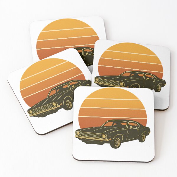 Item preview, Retro Muscle Car Sunset Shirt – Vintage 70s Style Tee designed and sold by ThreadLevelDrip.