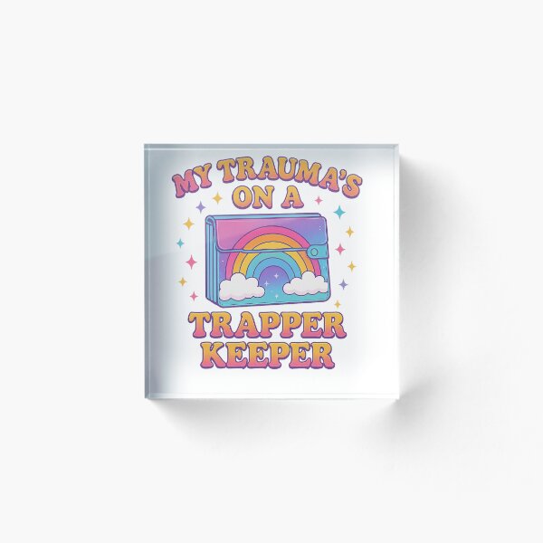 Item preview, My Trauma’s on a Trapper Keeper Retro 90s-Style T-Shirt designed and sold by ThreadLevelDrip.