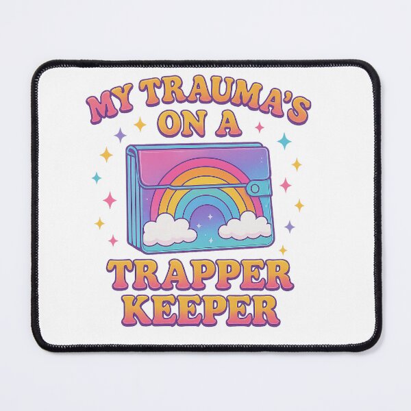 Item preview, My Trauma’s on a Trapper Keeper Retro 90s-Style T-Shirt designed and sold by ThreadLevelDrip.