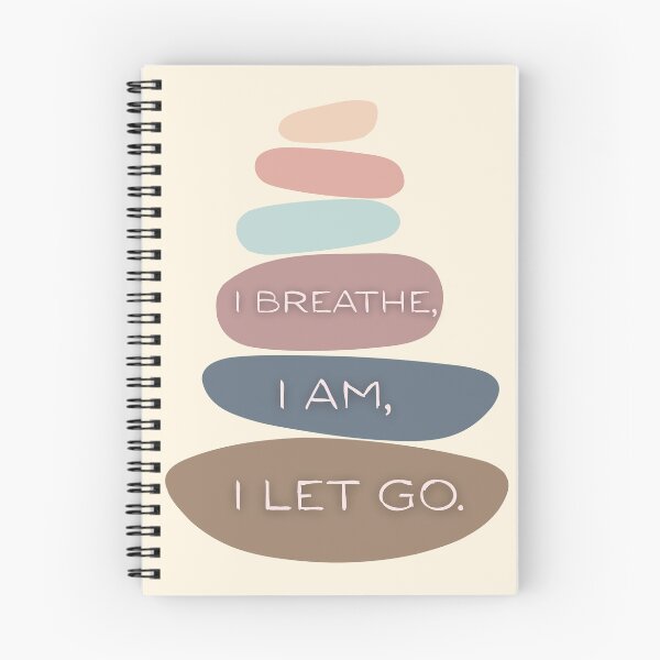Item preview,  I Breathe I Am I Let Go – Stacked Rocks Mindfulness Quote designed and sold by LUV963.
