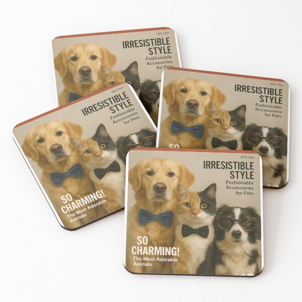 Item preview, Charming Pet Trio – Stylish Animals with Personality designed and sold by Shinora..