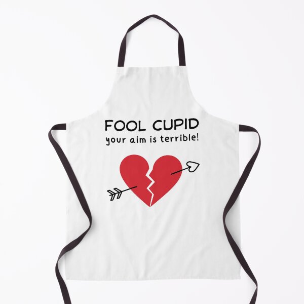 Item preview, Fool Cupid, your aim is terrible! - broken heart designed and sold by PHRASEandSTYLE.